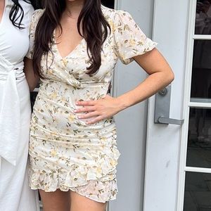 Floral spring dress short